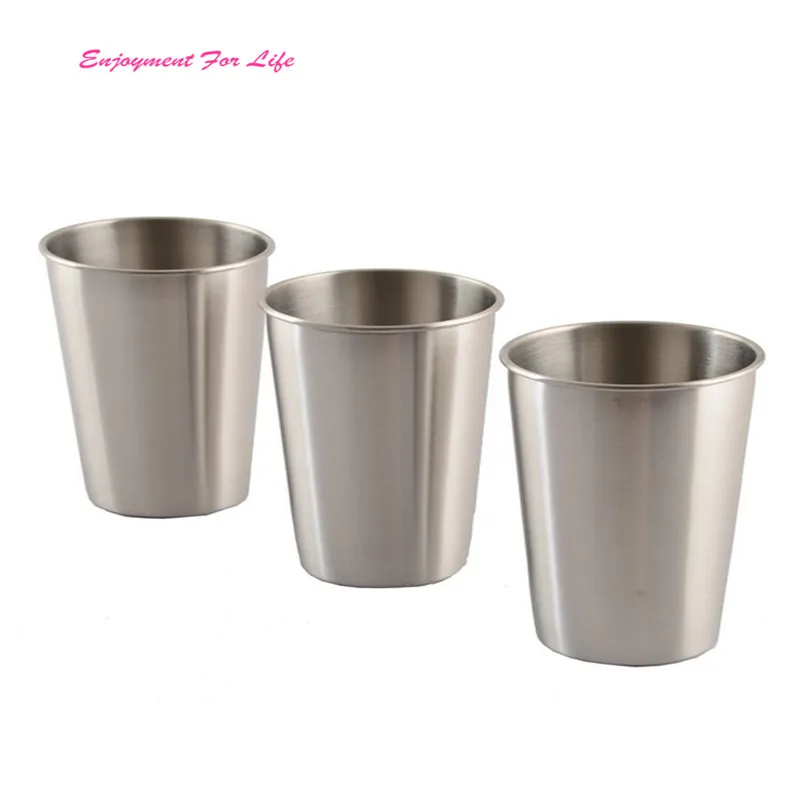 304 Stainless Steel CupsWholesale Superior Quality Hot Sale Classical With Juice Beer Glass