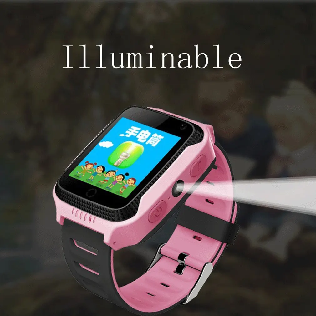 Q529 Smart Child Watch Touch Screen GPS Tracker SOS for Help Anti Lost Monitor Phone Call Wristwatch with LED Light