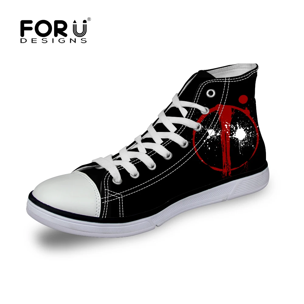 Badass FORUDESIGNS Fashoin Pria Sepatu Keren Amerika Komik Deadpool