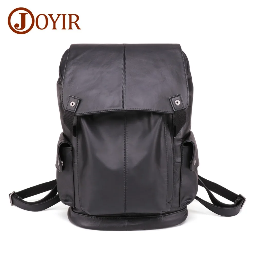 

JOYIR New Genuine Leather Business Backpack Men Fashion Notebook Laptop Bags Men's Leather Travel Backpack Male Big Backpack