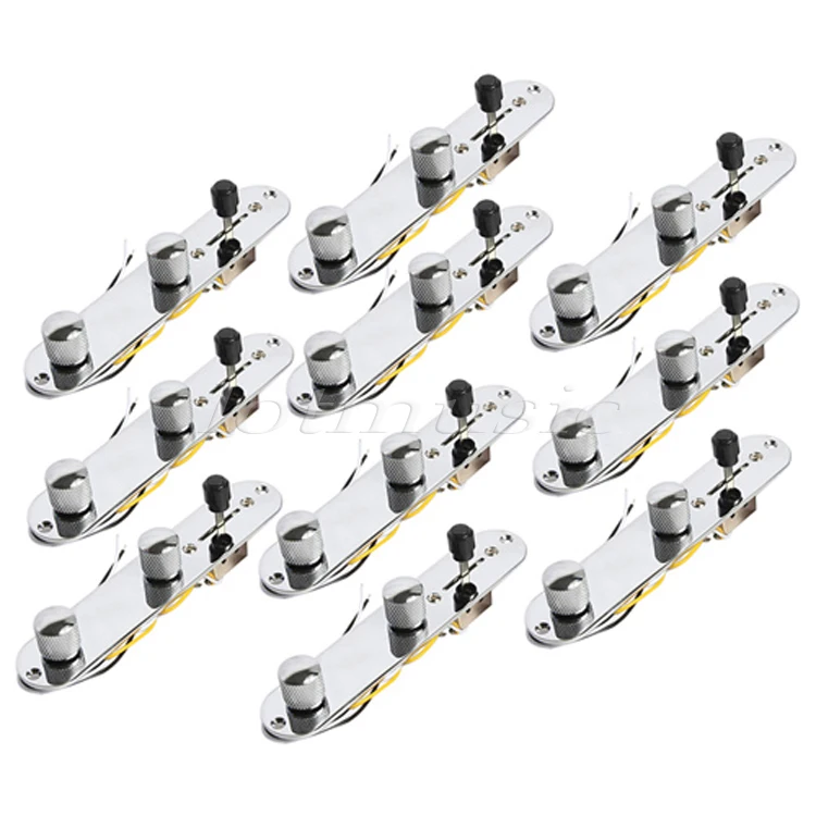 Loaded Control Plate 3 Way Switch for Fender Tele Electric Guitar Replacement 10 Set цена Loaded Control Plate 3 Way Switch for Fender Tele Electric Guitar Replacement 10 Set цены онлайн