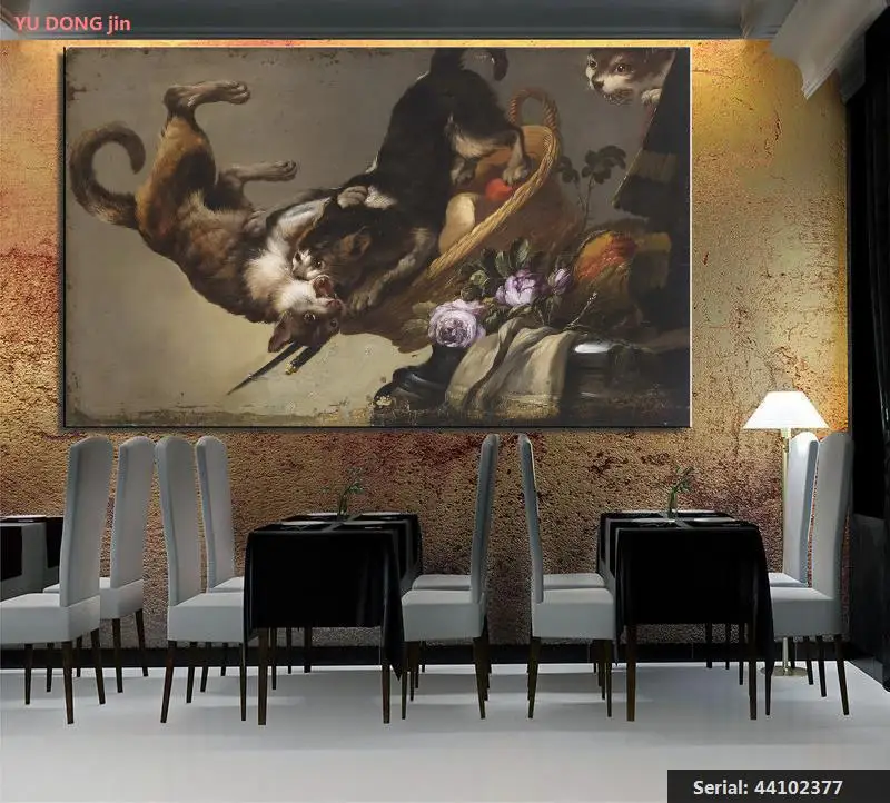 Frans Snyders мастерская Kampfende Katzen натюрморт Классическая живопись маслом Рисование