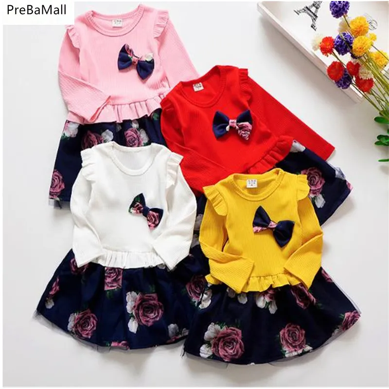 Baby Girl Dresses 2019 Spring Girls Pleated Dresses Children Princess Dress Yarn Fower Cotton Clothing 2-8Y E0009 Baby Girl Dresses 2019 Spring Girls Pleated Dresses Children Princess Dress Yarn Fower Cotton Clothing 2-8Y E0009