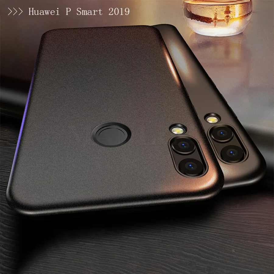 

Matte Black Case For Huawei P Smart Plus 2019 Honor View 20 Soft Back Cover For Huawei P Smart 2019 POT-LX1 6.21inch Phone Case