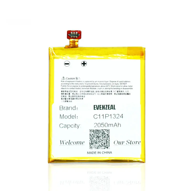 

EVENZEAL 1pcs Brand New Smart Mobile Phone Battery for ASUS ZenFone 5 A500G Z5 A500 A500CG A501CG A500KL C11P1324 Free Shipping