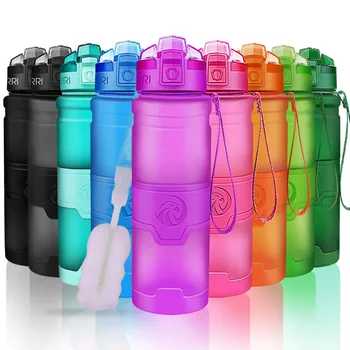 ZORRI Bottle For Water Protein Shaker Portable Motion Sports Water Bottle Bpa Free Plastic For Sports Camping Hiking Gourde 4