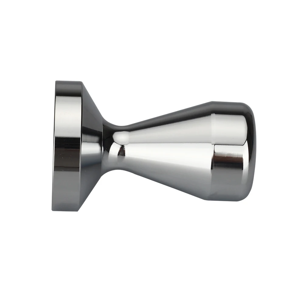 Preise Recaps 51mm Solide Eisen mit Verchromt Basis Kaffee Tamper für Espresso Kaffee Maschinen Silber Farbe Drücken Kaffee Schleifen