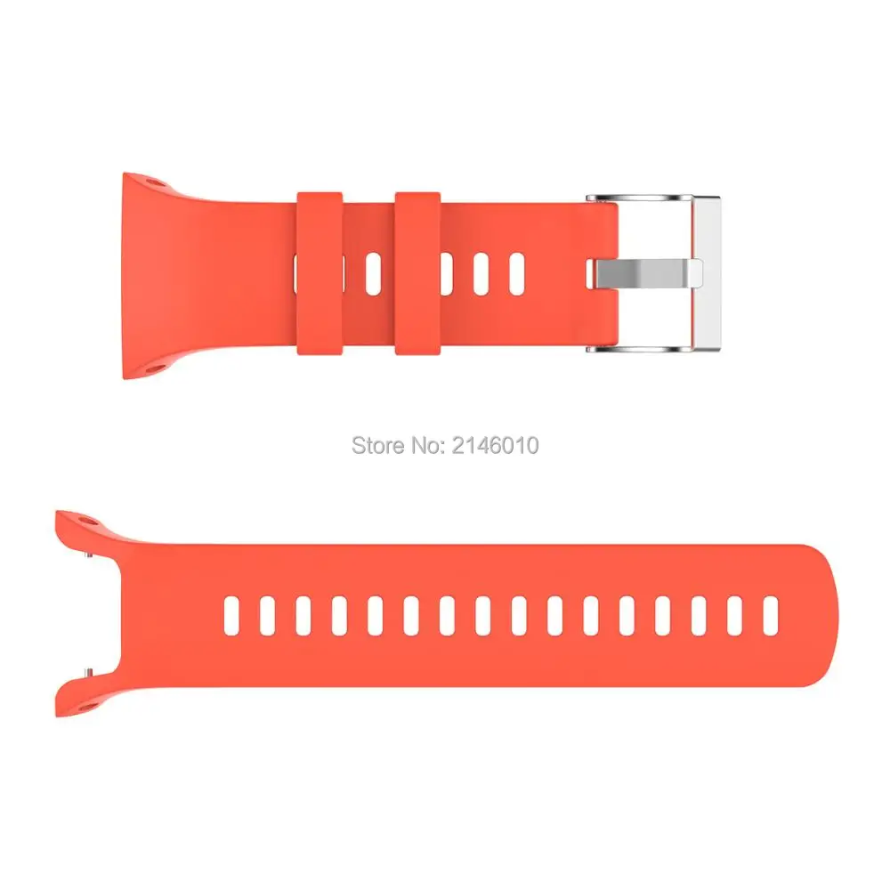 Замена Пластик погружения дышащие мягкие силиконовые браслеты смотреть ремешок Ремешок ж/металлической пряжкой для часы Suunto Спартанский