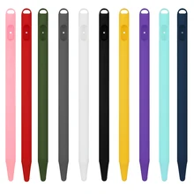 Чистый цвет, мягкий силиконовый чехол, накладка на наконечник, защитный чехол для Apple Pencil 2 iPad/iPaf Pro/iPad Mini
