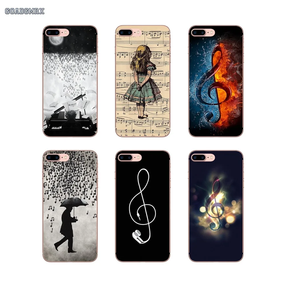 

For Huawei GR3 2017 Mate 20 P30 Honor 7A Pro 7C 8C 7X 8X 9 Lite 10 Nova 2 2i 3 3i Old Note Music Musical Design TPU Cases Covers