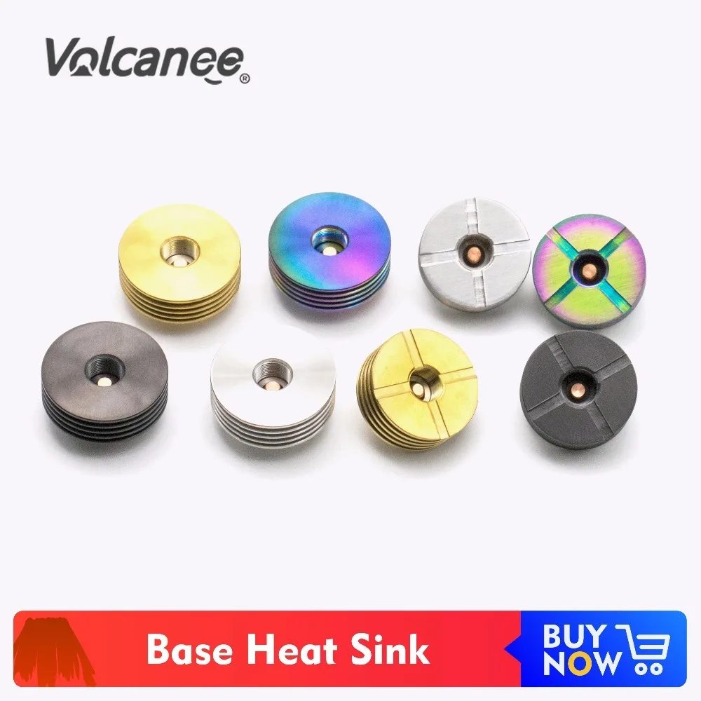 

Volcanee 22mm 24mm 25mm 510 Heat Sink Metal RDA Heat Sink 510 Adaptor for RDA RDTA Atomizer Electronic Cigarette Box Mod 1pc
