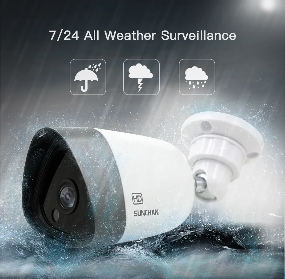 SunChan AHD камера 960P 1.3MP Высокое Разрешение Массив светодиодов Открытый