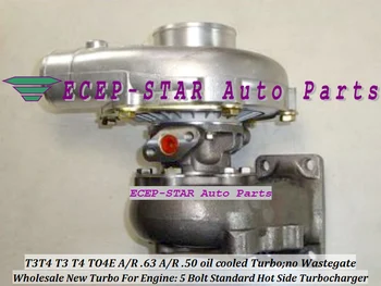 

Free Ship Oil cooled T3T4 T3 T4 TO4E Universal Turbo Turbocharger compressor A/R .50 turbine A/R .63 T3 flange 300-400HP 5 Bolts