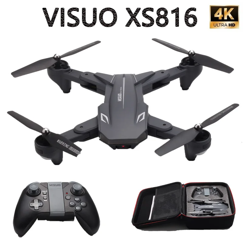 Cuaderno visual XS816 de flujo óptico Radio Control con 4K Cámara Dual Drone 2MP WIFI FPV Quadcopter gesto plegable autofoto Drone del XS809HW Cuaderno visual XS816 de flujo óptico Radio Control con 4K Cámara Dual Drone 2MP WIFI FPV Quadcopter gesto plegable autofoto Drone del XS809HW