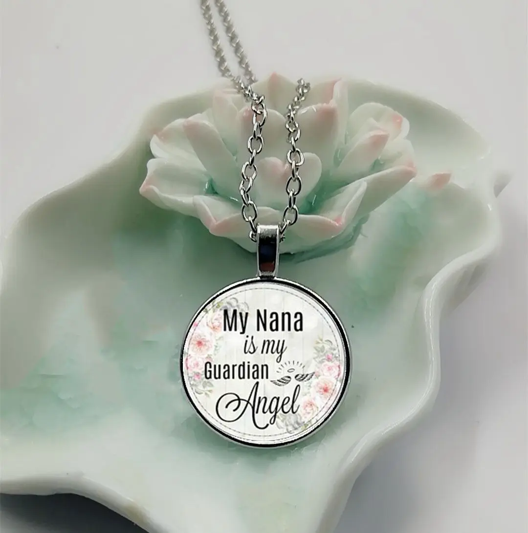 

2018 New Grandma Is My Guardian Angel, Memory Charm, Memory Lost Grandma, Memory Necklace