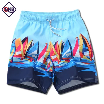 

QIKERBONG Men Beach Shorts Board Boxer Trunks Shorts Men's Boardshorts Casual Quick Drying Shorts Gay