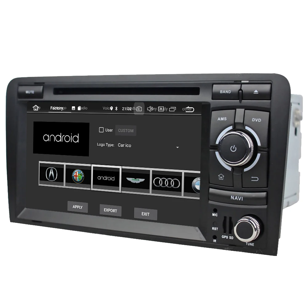Discount KLYDE 4G Android 8.0 Octa Core 4GB+32GB Car DVD Player For Audi A3 S3 RS3 2003 2004 2005 2006 2007 2008 2009 2010 2011 2012 2013 2
