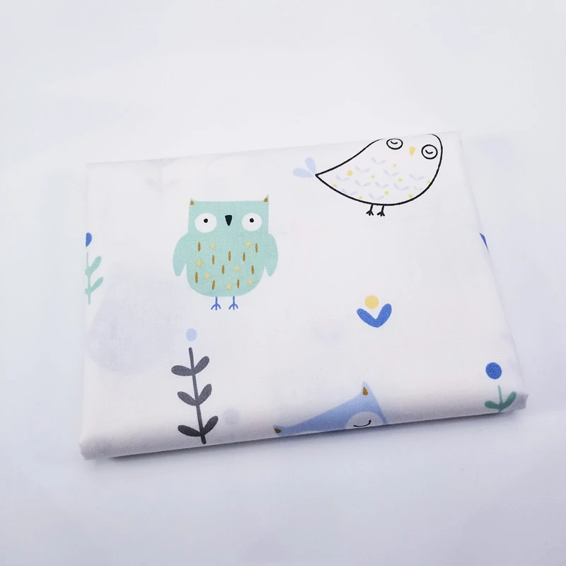 Принт с изображением милых животных твиловая, хлопковая ткань для лоскутное стеганое детское постельное белье Одеяло шитье «сделай сам» материал турецкие Настенные светодиодные лампы для домашнего интерьера ручной работы из текстиля