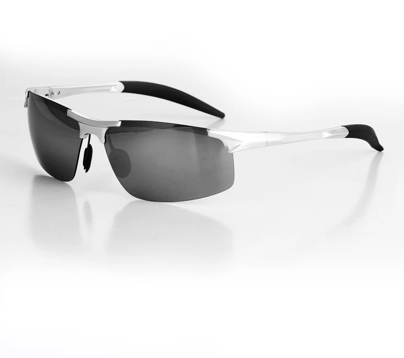 Yaxun поляризованные UV400 Защитные стильные солнцезащитные очки мужские модные очки - Цвет линз: Серебристый