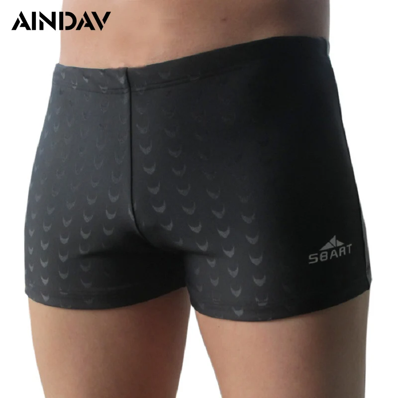 

Shark pattern Men's Straight angle swimming trunks Y073