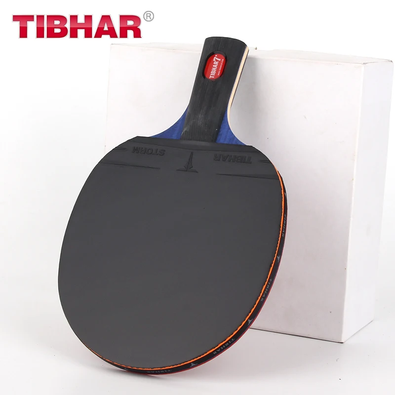 Tibhar ракетка для настольного тенниса лезвие резиновые Прыщи В ракетка для пинг-понга высокого качества с сумкой в комплекте 6/7/8/9 звезд Raquete для пинг-понга