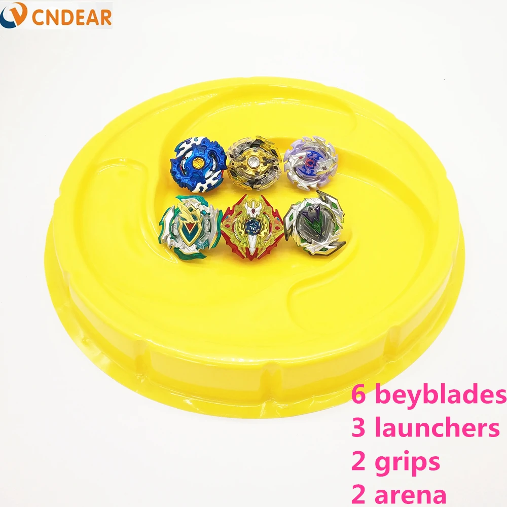 

bayblade Burst Toys yellow Arena With Launcher Starter Bayblade Metal Fusion God Spinning Top bay Blade Blades boy's Toy F