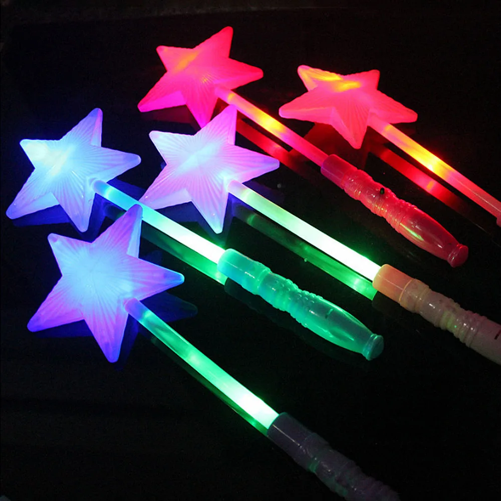 LED Flashing Stick Children Girls Light Up Fairy Magic Wand Sticks
