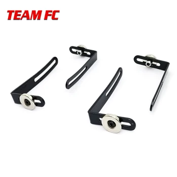 

4PCS RC Car Shell Body Mount Metal L-Bracket with Magnet for 1:10 RC Crawler Car Axial SCX10 90046 D90