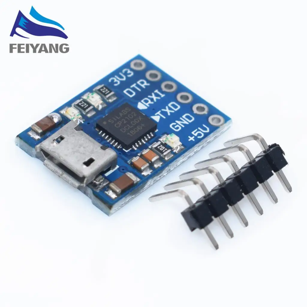 

1pcs CP2102 MICRO USB to UART TTL Module 6Pin Serial Converter UART STC Replace FT232