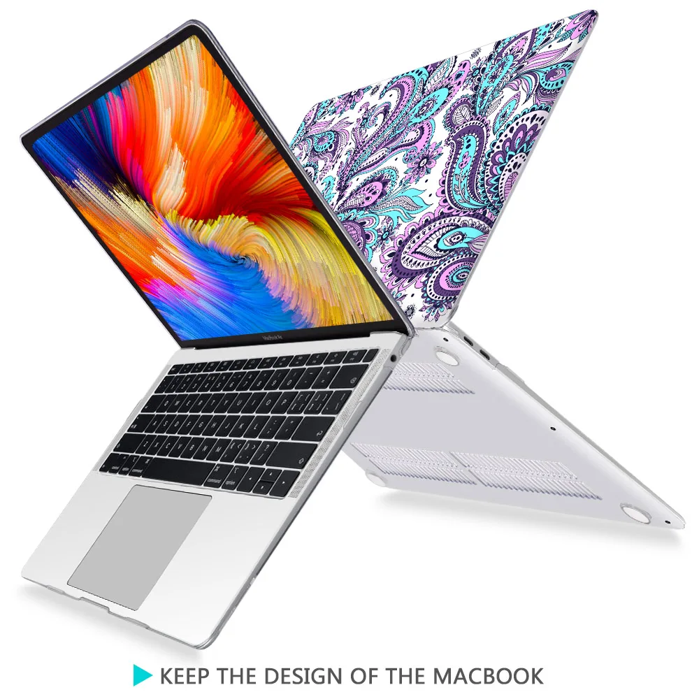 Estojo Rígido Impresso em Plástico para 2023 m2 Macbook Air Pro m1 Retina 11 12 13 15 16 Polegadas A2681 A2779 A2338 A2337 A2179 Tampa do Laptop - Imagem 5