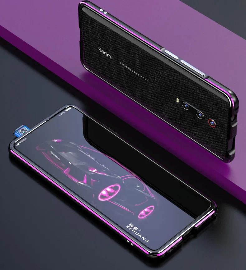 Luxury Metal Bumper Case for Xiaomi Redmi K20 Pro Aluminium Frame Hard 3D Protective Cover for Xiaomi Mi 9T Pro Bumper Case