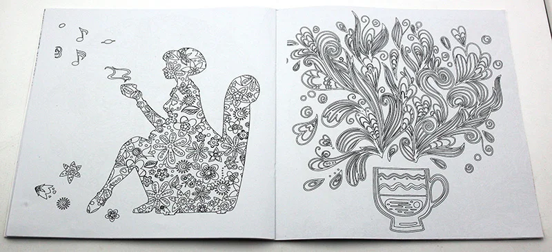 Aliexpress Buy 24 Pages English Edition Cafe Coloring Book For Adult Relieve Stress Kill Time Graffiti Painting Drawing From Reliable Color Of