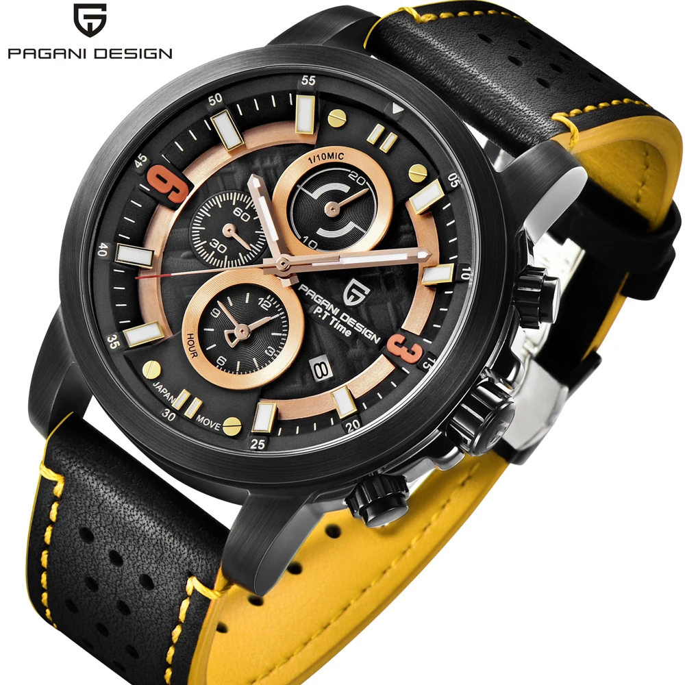 

PAGANI DESIGN 2018 Luxury Brand Waterproof Quartz Watch Fashion Military Men Wrist Watch Countdown Clock Saat Relogios Masculino