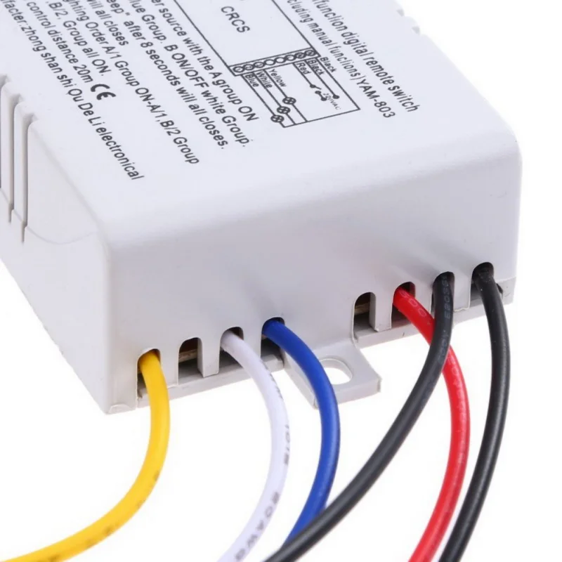  2019 Wireless ON / OFF Lamp Remote Control Switch Receiver Transmitter 220 V 1/2/3 Ways - 32970418020