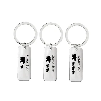 

mama bear Keychain Fashion Alloy Letter Key Rings King Holders For Gifts Wholesale 24pcs/lot