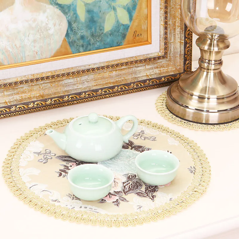 European Embroidery placemats Fashion place mat dining table mat Table