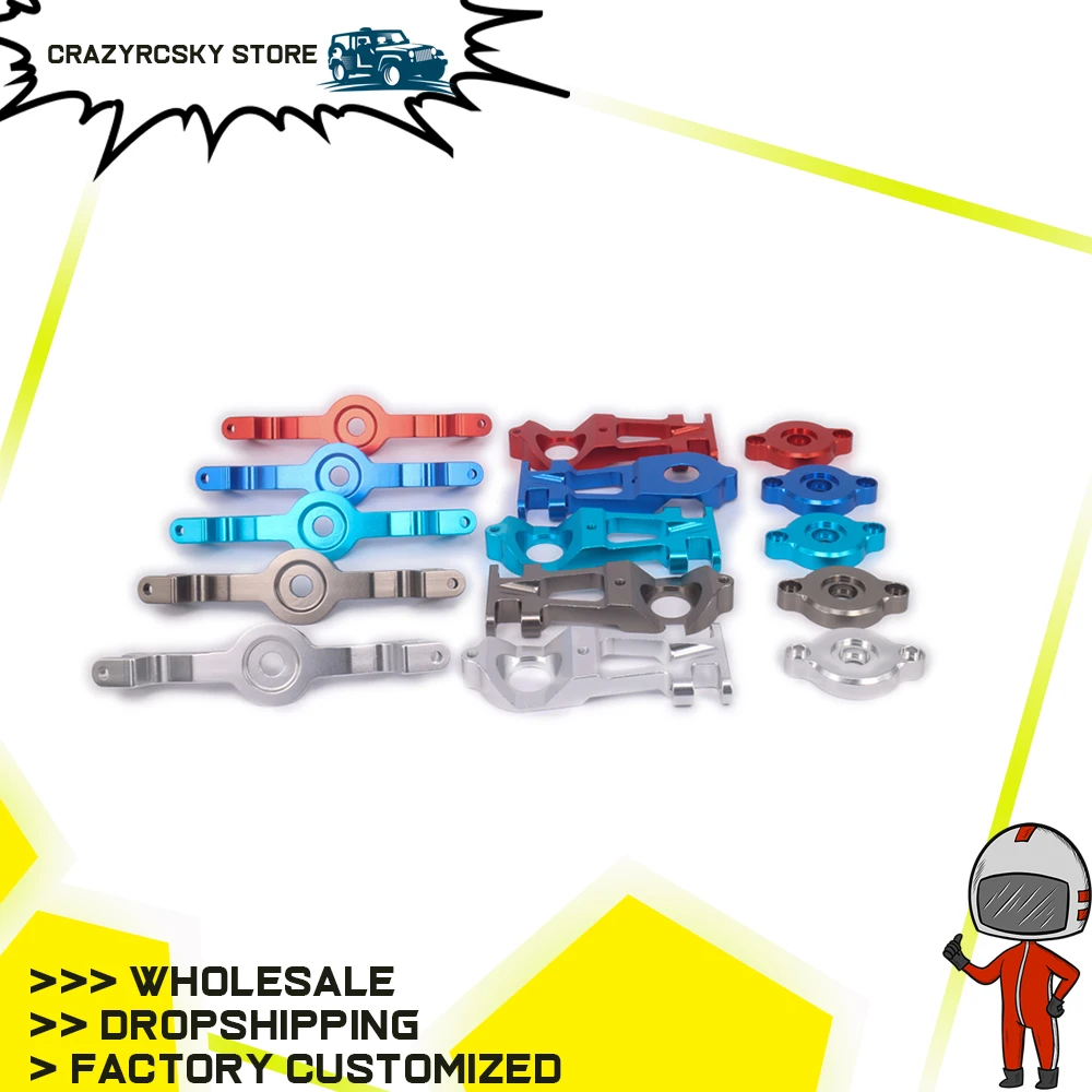 

1Set Alloy Steering Servo Saver Complete Set For Rc Hobby Car 1/10 Traxxas E-Revo Summit Slayer Maxx Revo3.3 ERO-010 5344 Truck