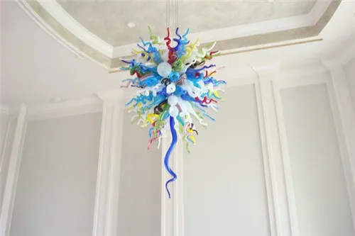 

Energy Saving Crystal LED Well Designed Hand Blown Glass European Style Smart Colorful Modern Decoration Ceiling Chandelier