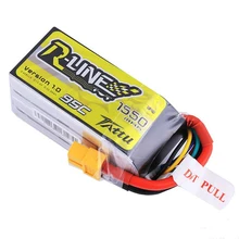 Tattu R-Line 1550 mAh 14,8 V 95C 4S XT60 Plug Перезаряжаемые Lipo Батарея для модели RC игрушки беспилотники Вертолет игрушки запасных Запчасти DIY