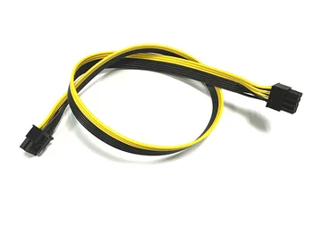 

1PCS NEW 60CM PCI-E 8Pin Male to 8 Pin Male GPU Power Extension Cable 18AWG Ribbon Cable for video graphic card