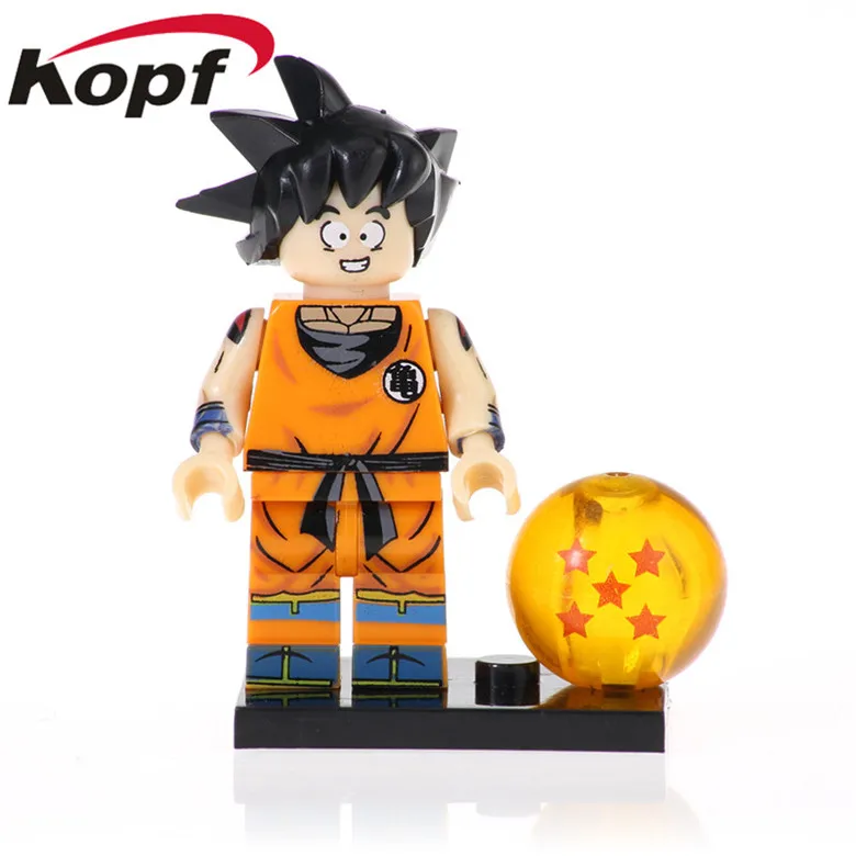 

50Pcs Bricks Dragon Ball Z Series Trunks Figures Naba Sun Wukong Badak Christmas Building Blocks For Children Gift Toys PG1462
