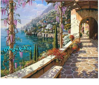 

scenery diamond painting full square seaside diamond dots decor crystal pasted picture wall art landscape diamond craft gifts