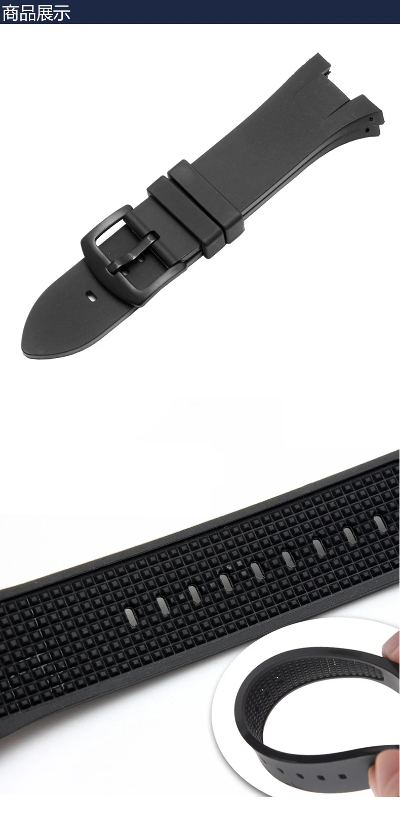 Резиновый ремешок специально для AX1803 AX1802 AX1040 мужские часы высокого качества силиконовый ремешок 32*14 мм браслет