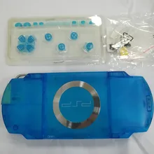 Синий чехол для psp 2000 psp 2000, полный корпус, чехол, запасные части для sony playstation 2000 с маленькими деталями