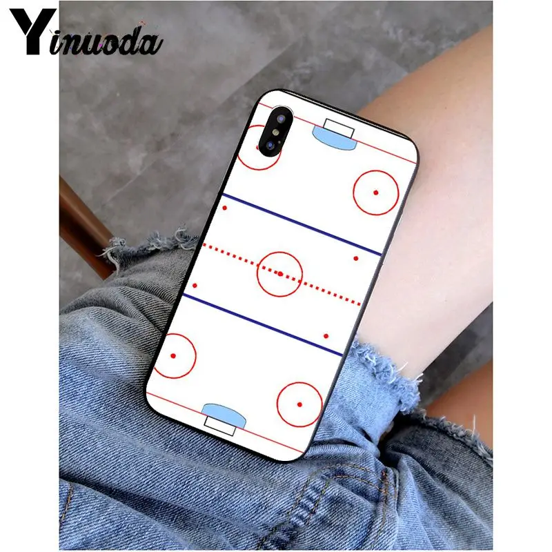 Yinuoda хоккейный каток на заказ фото мягкий чехол для телефона для iPhone 6S 6plus 7plus 8 8Plus X Xs MAX 5 5S XR