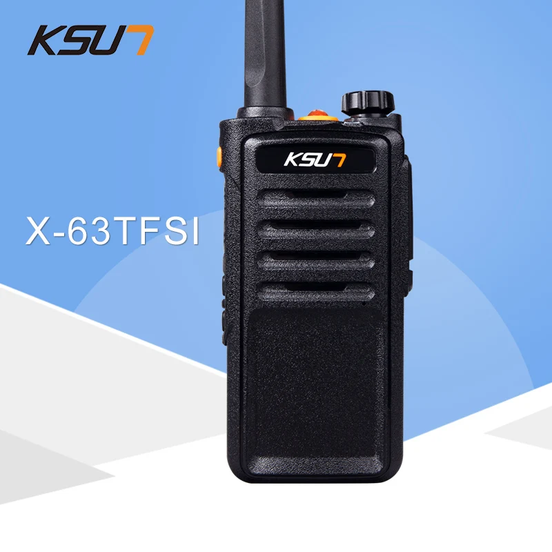 (1 шт.) черный KSUN X-63TFSI двухканальные рации UHF 400-470 МГц мини-портативный трансивер двухстороннее Портативная радиостанция для радиолюбителя