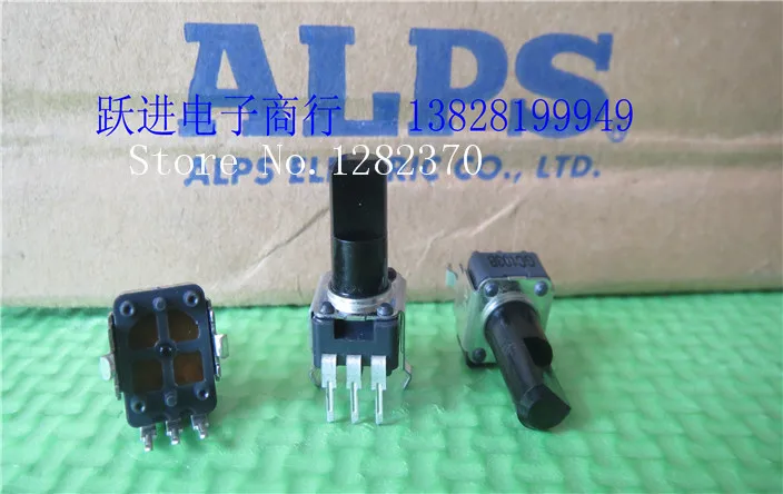 

[BELLA] Authentic Japanese ALPS 09 type single joint potentiometer B10K-13MM vertical axis half new spot --50PCS/LOT