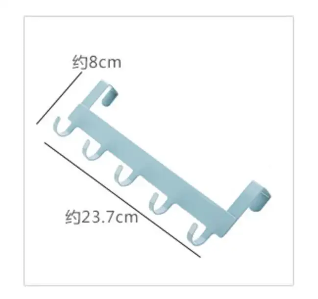 Прочный дверной крючок для гостиной настенная вешалка для шляп прочный кухонный 5 крючков подшипник белый цветной подшипник около 5 кг LW0322241
