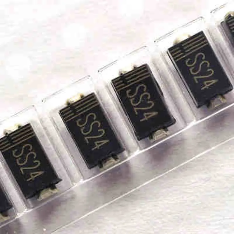100 шт. SS24 SMA SMD DO 214AC диод Шоттки|diode ss24|diode schottkydiode 100pcs |
