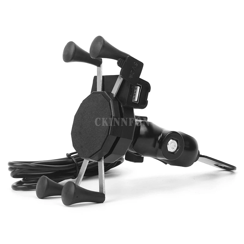 

DHL 100PCS High Quality 5V 2A Fast Charge Motorcycle Handlebar Rail Mount X-Grip Cell Phone Smartphone Holder for iPhone Phone